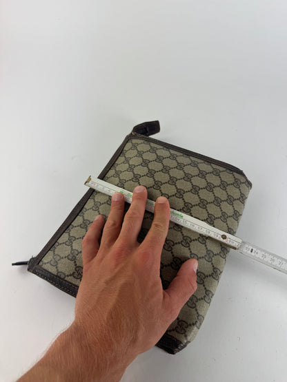 Pochette Gucci Ophidia Monogram vintage en cuir
