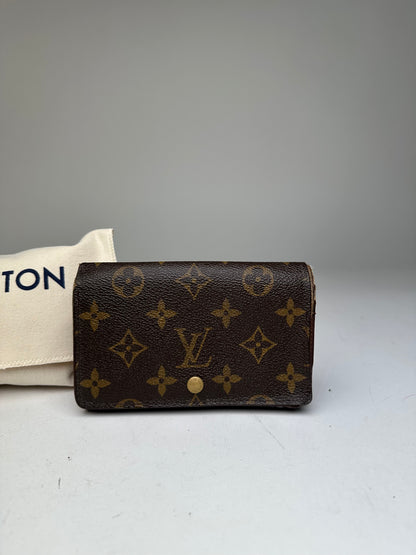 Vintage Louis Vuitton Coated Wallet Brown Monogram