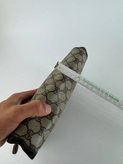 Pochette Gucci Ophidia Monogram vintage en cuir