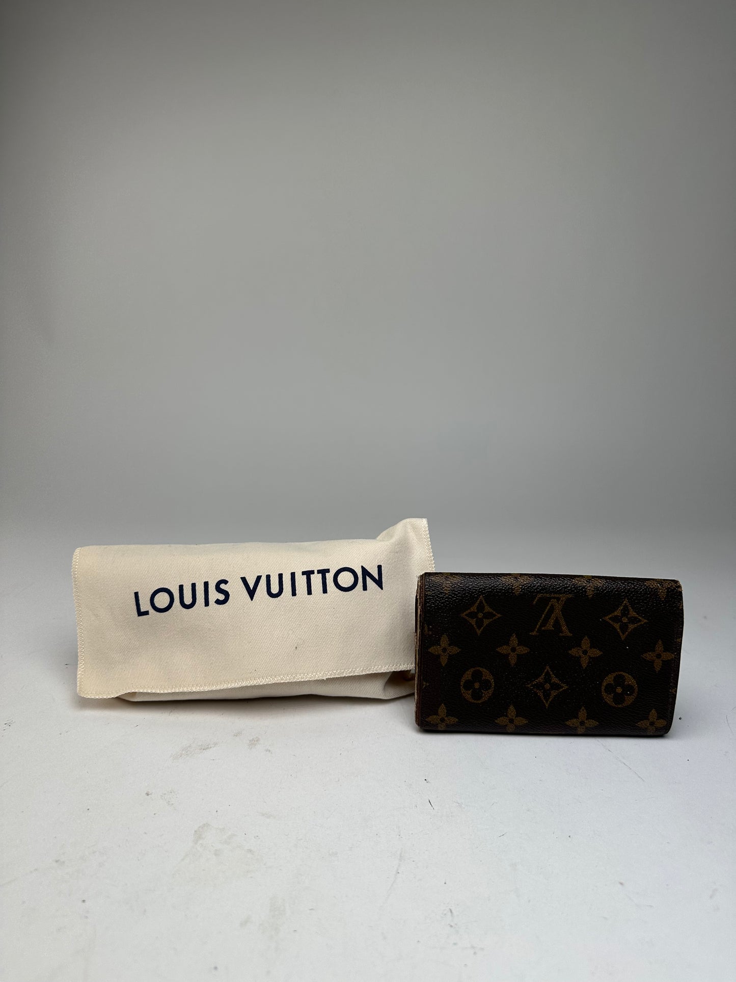 Vintage Louis Vuitton Coated Wallet Brown Monogram