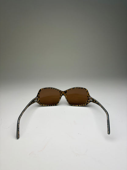 Vintage Dolce Acetate Sunglasses DG 420S Black Brown