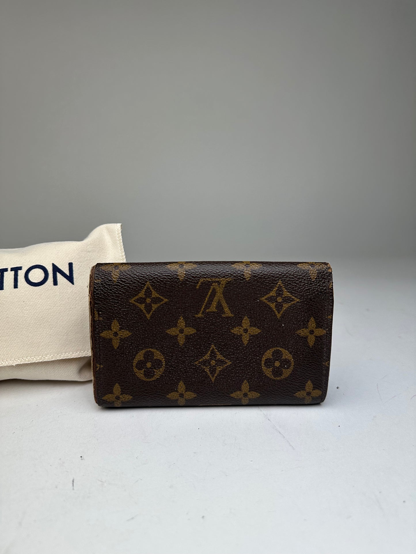 Vintage Louis Vuitton Coated Wallet Brown Monogram