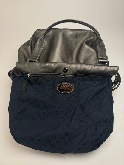 Vintage Loewe Madrid Leather bag silver