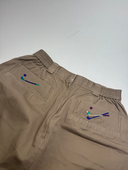 Vintage Dior Wool Golf Skirt Brown M