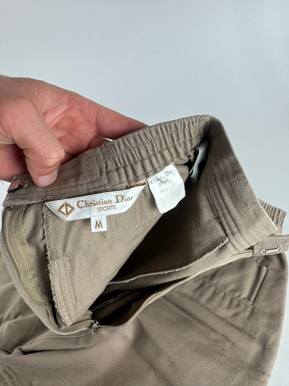 Vintage Dior Wool Golf Skirt Brown M