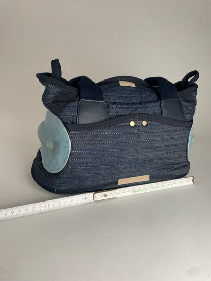 Vintage Stella Mc Cartney Denim Vegan Leather Handbag Navy Blue