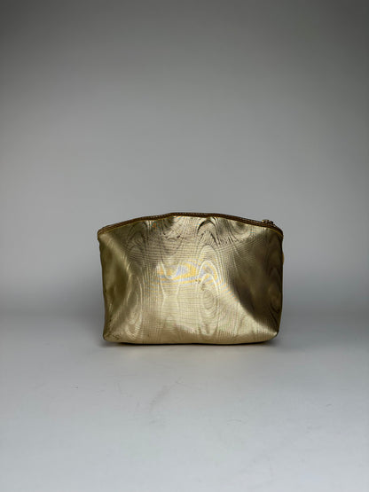 Vintage Loewe Madrid Leather Clutch Gold Brown