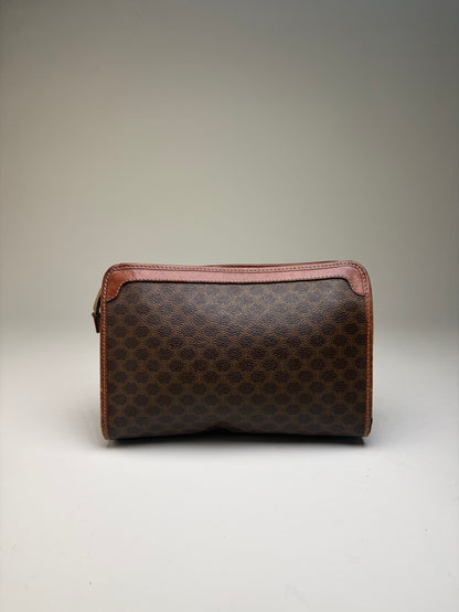 Vintage Celine Monogram Canvas Bifold Wallet Brown Beige