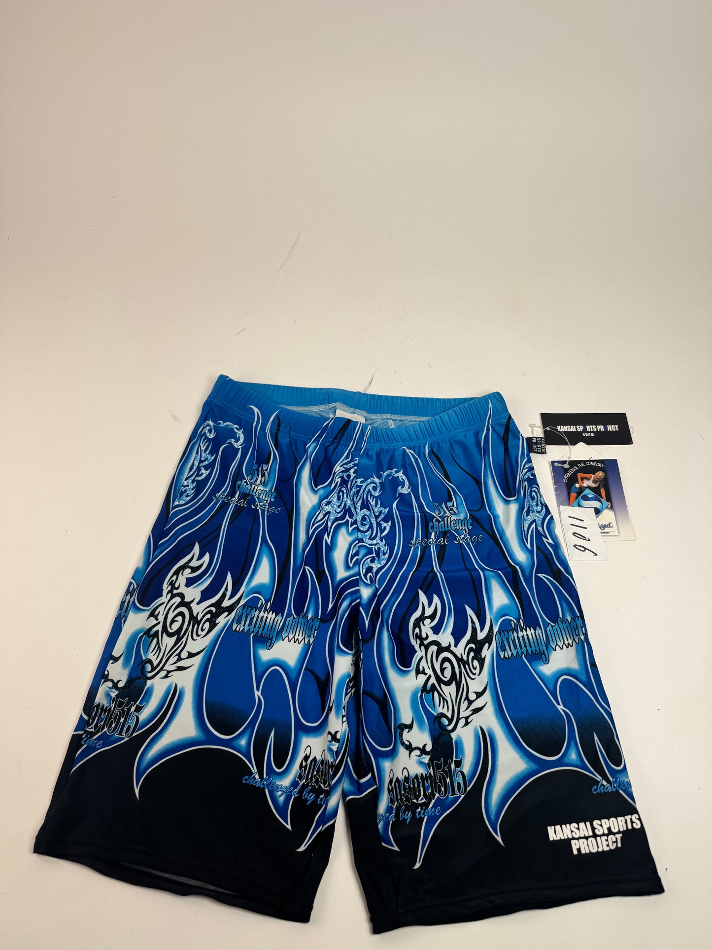 Vintage Kansai Yamamoto Swimwear Shorts Blue Black New L