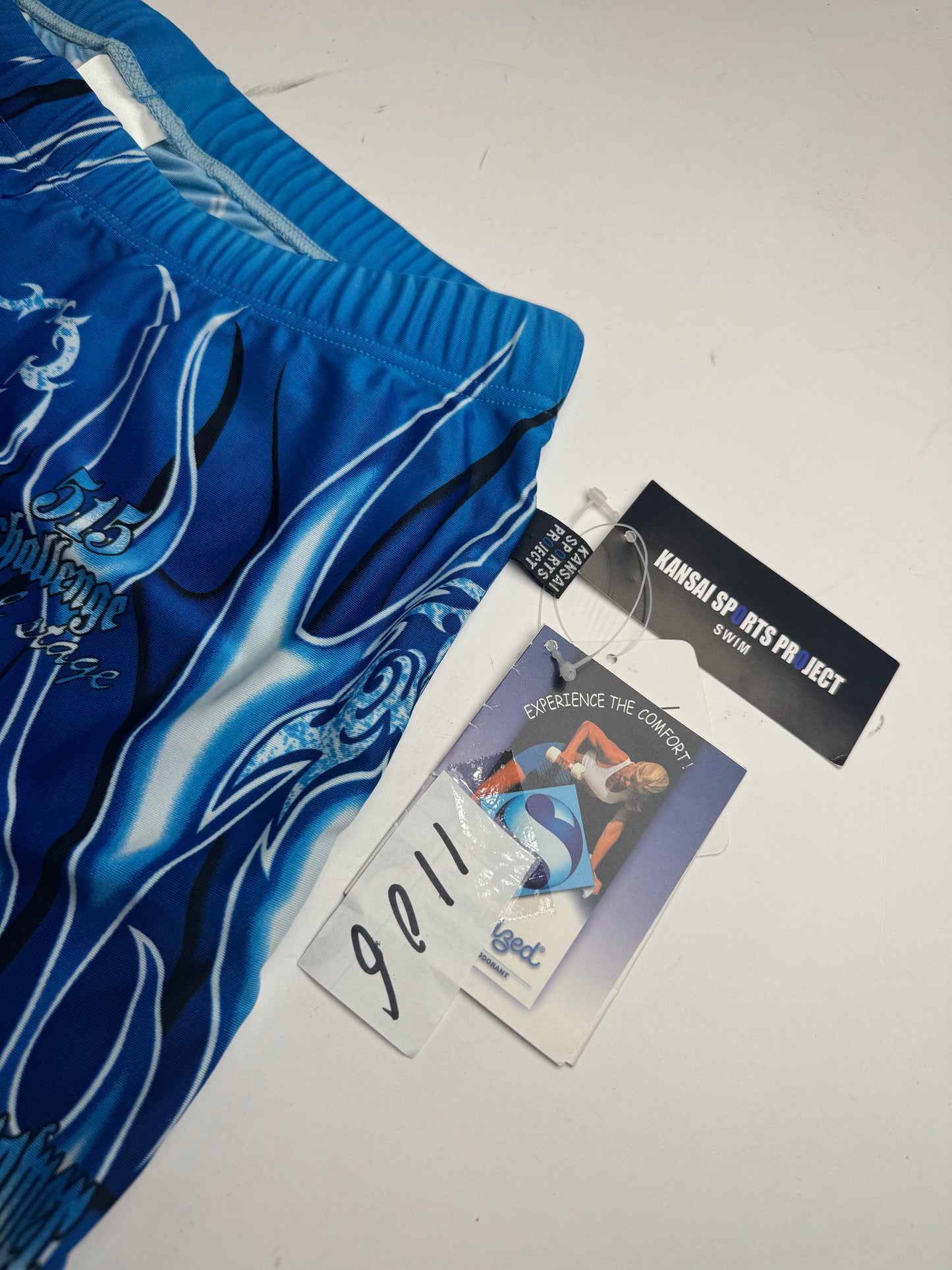 Vintage Kansai Yamamoto Swimwear Shorts Blue Black New L