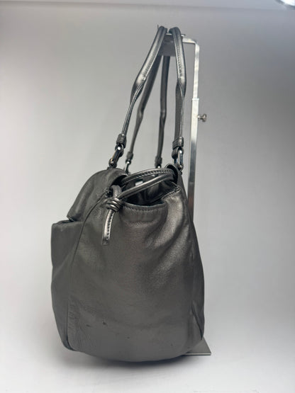 Vintage Loewe Madrid Leather bag silver