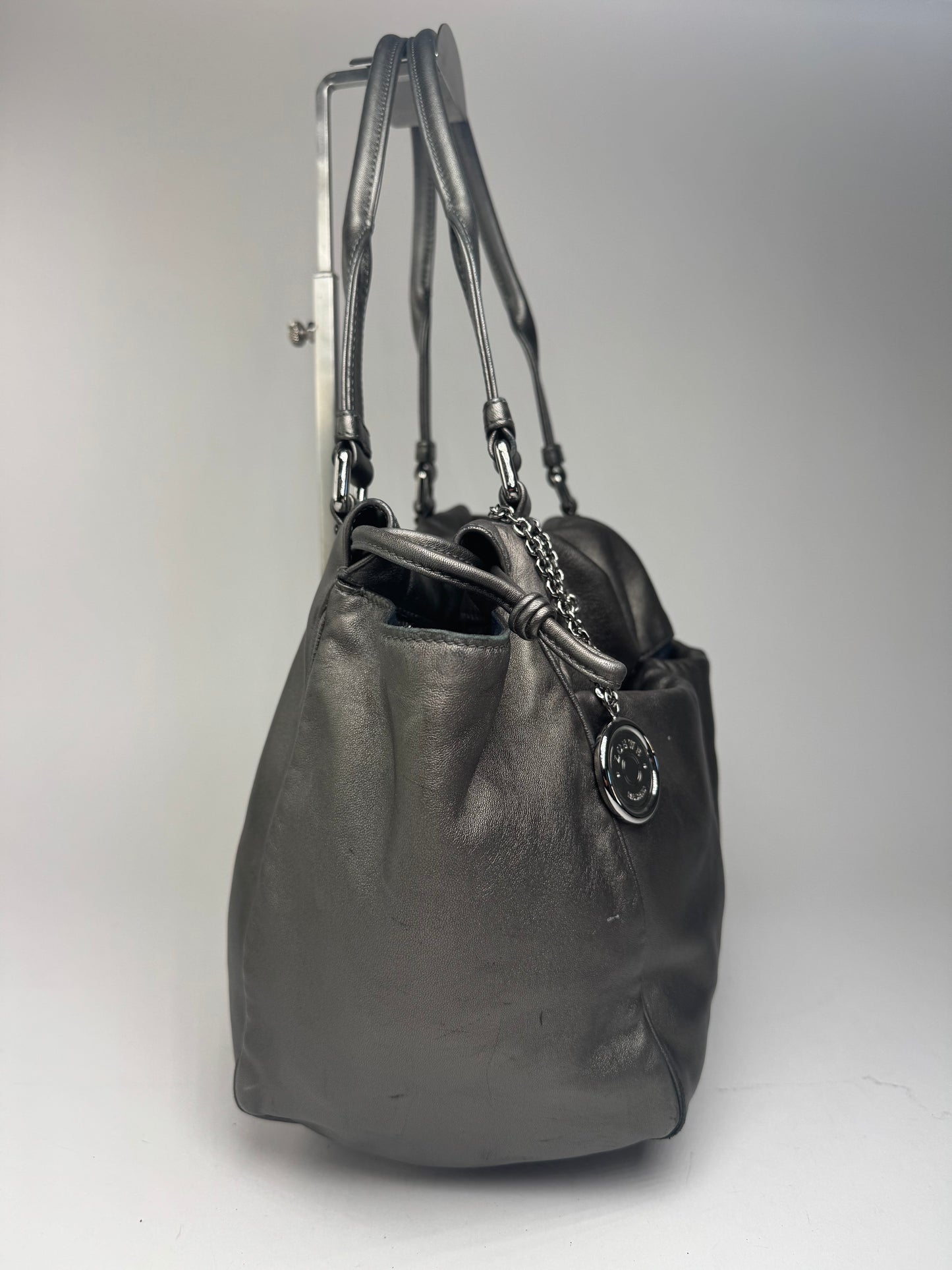 Vintage Loewe Madrid Leather bag silver