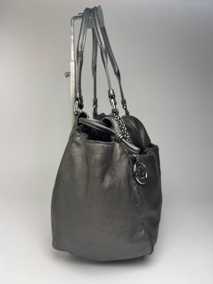 Vintage Loewe Madrid Leather bag silver