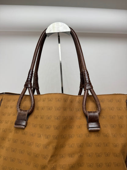 Sac fourre-tout vintage en daim Bottega Veneta marron