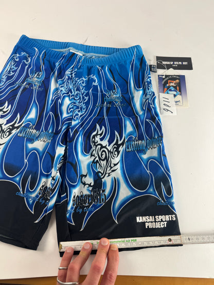 Vintage Kansai Yamamoto Swimwear Shorts Blue Black New L