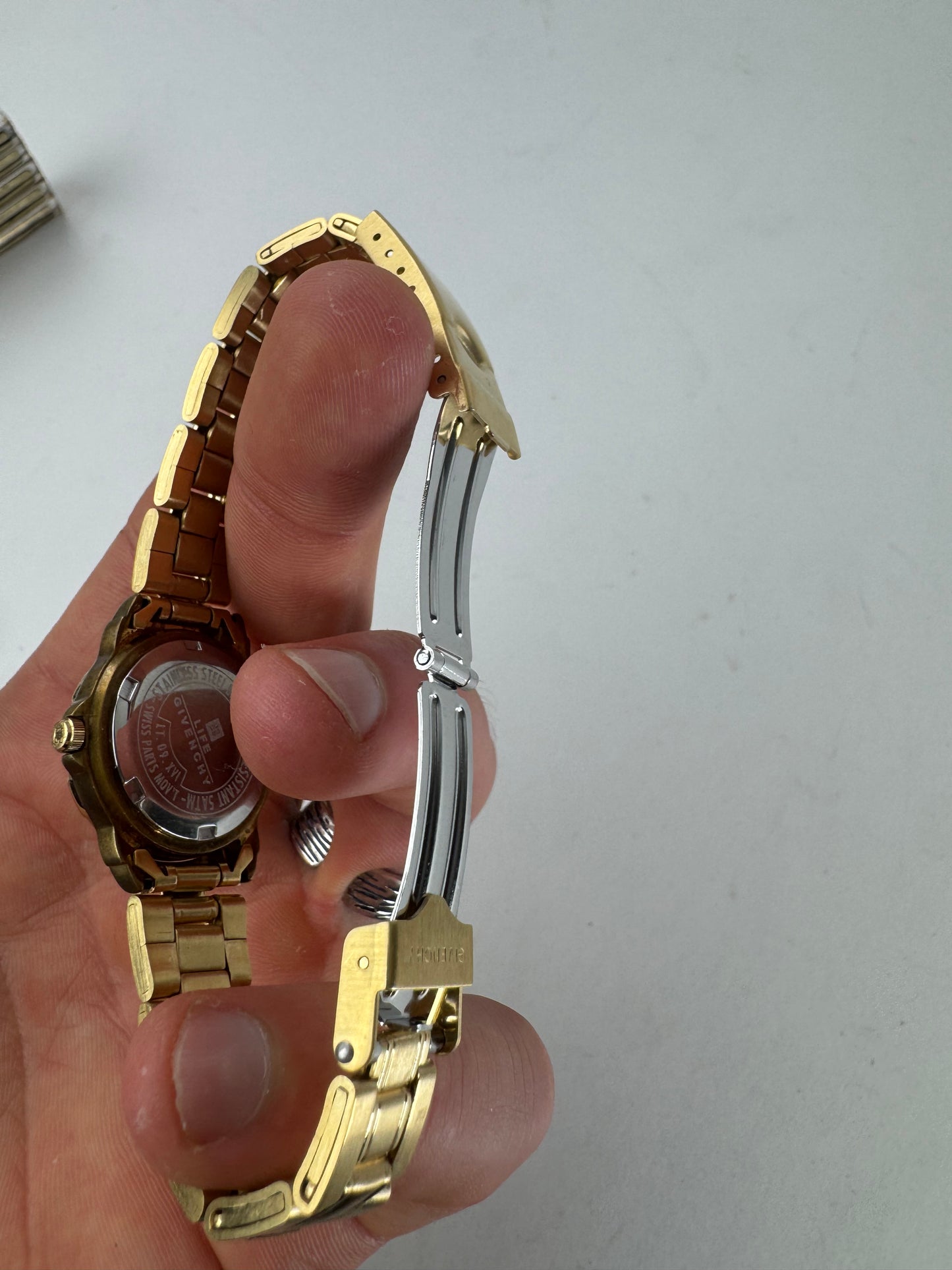 Vintage Quartz Givenchy Gold Plated Watch