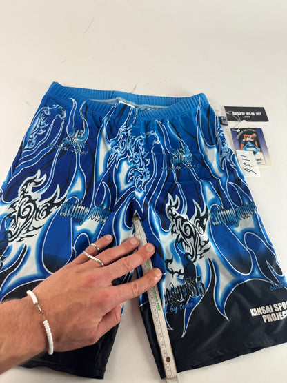 Vintage Kansai Yamamoto Swimwear Shorts Blue Black New L