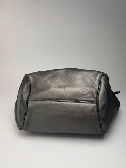 Vintage Loewe Madrid Leather bag silver