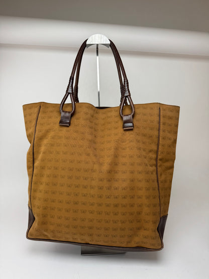 Sac fourre-tout vintage en daim Bottega Veneta marron