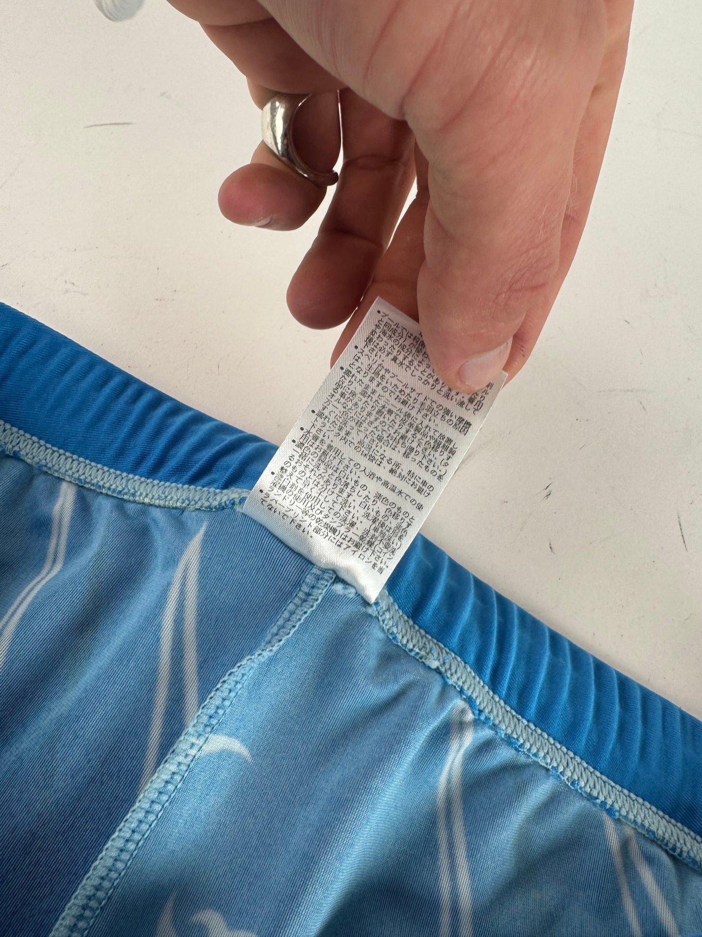 Vintage Kansai Yamamoto Swimwear Shorts Blue Black New L