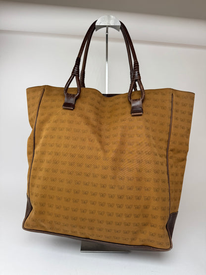 Sac fourre-tout vintage en daim Bottega Veneta marron