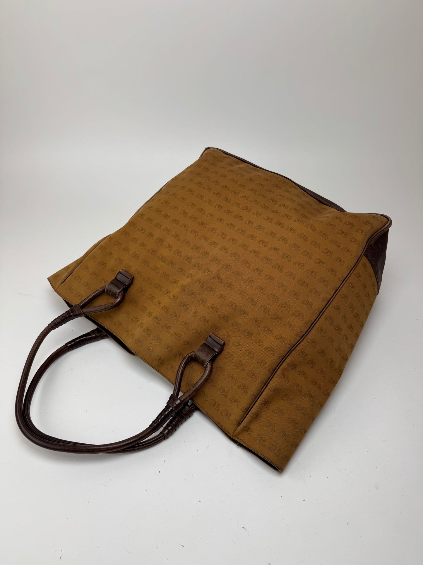 Sac fourre-tout vintage en daim Bottega Veneta marron