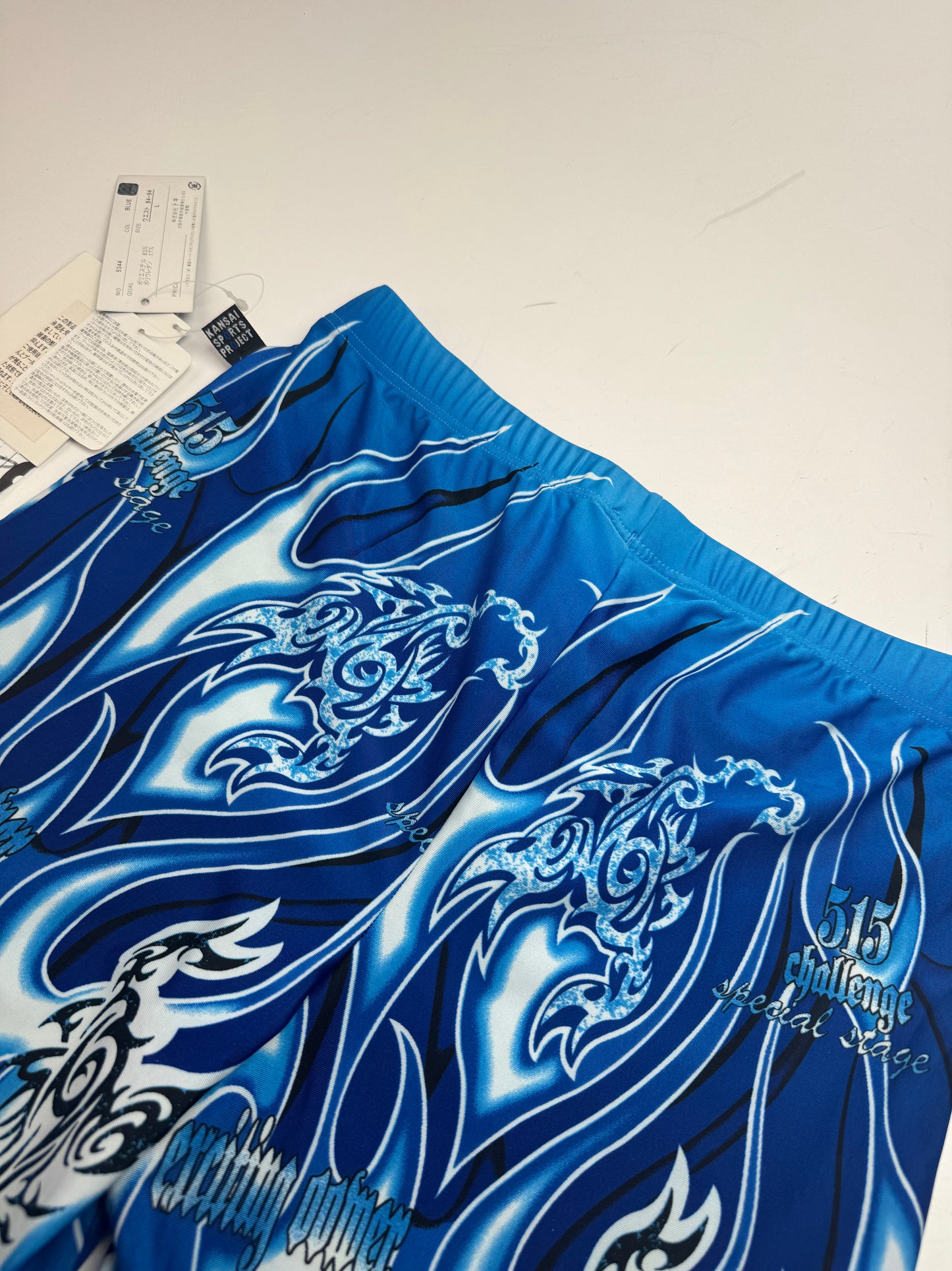 Vintage Kansai Yamamoto Swimwear Shorts Blue Black New L