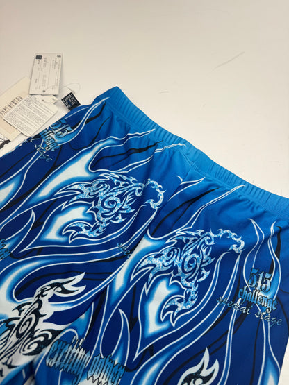 Vintage Kansai Yamamoto Swimwear Shorts Blue Black New L