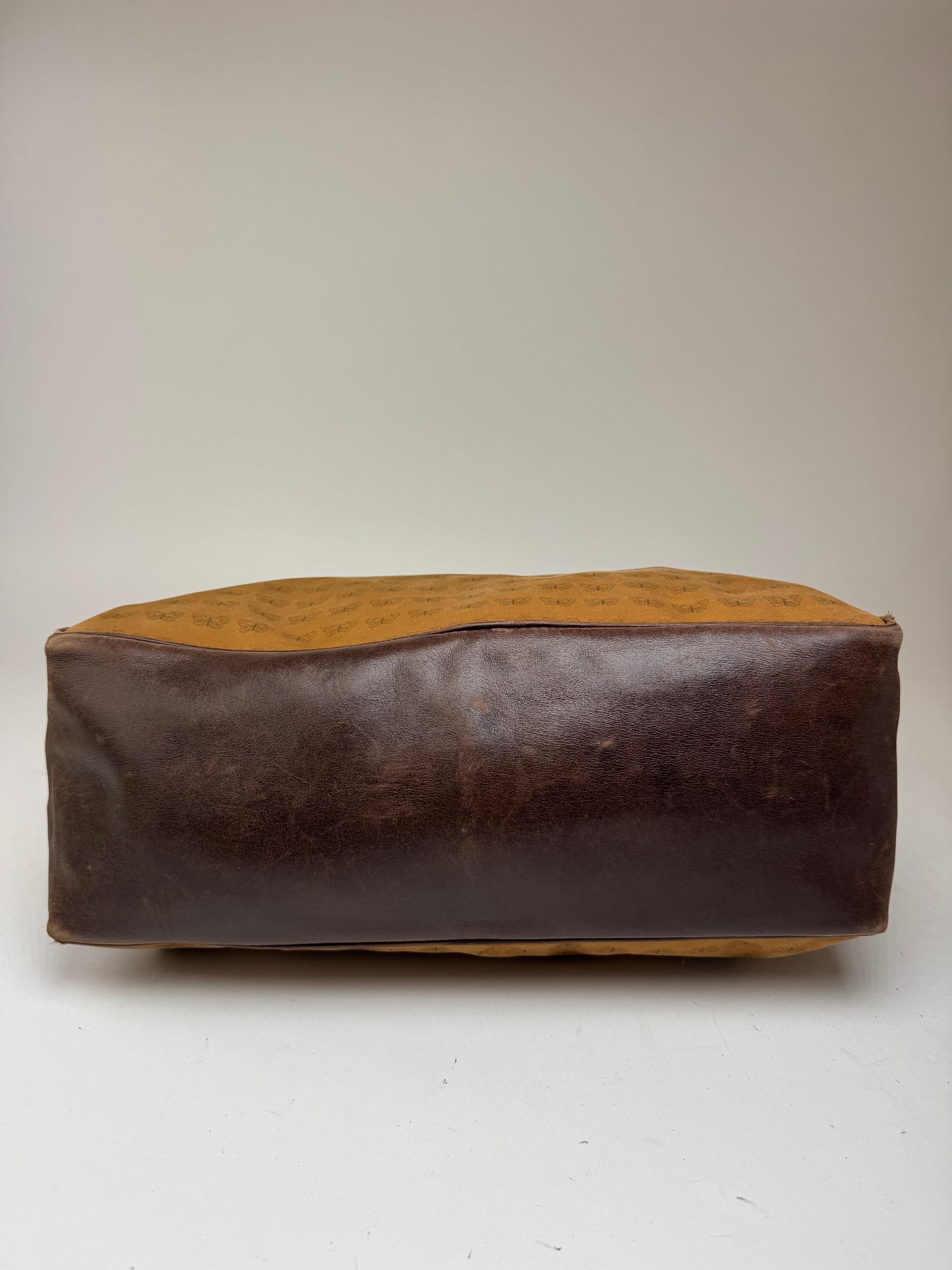 Sac fourre-tout vintage en daim Bottega Veneta marron