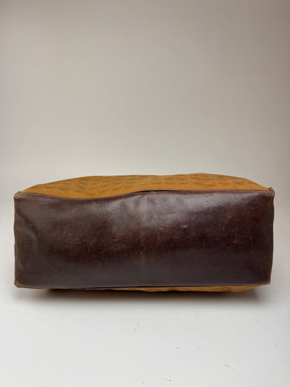 Sac fourre-tout vintage en daim Bottega Veneta marron