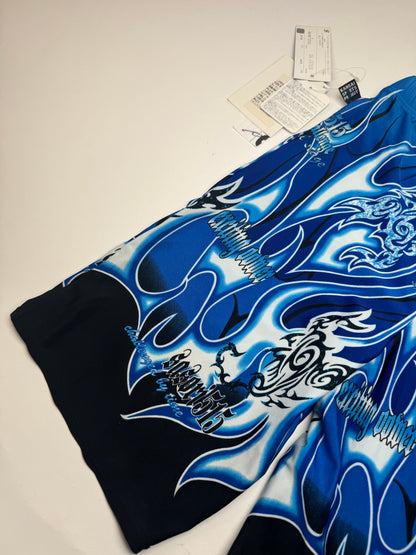 Vintage Kansai Yamamoto Swimwear Shorts Blue Black New L