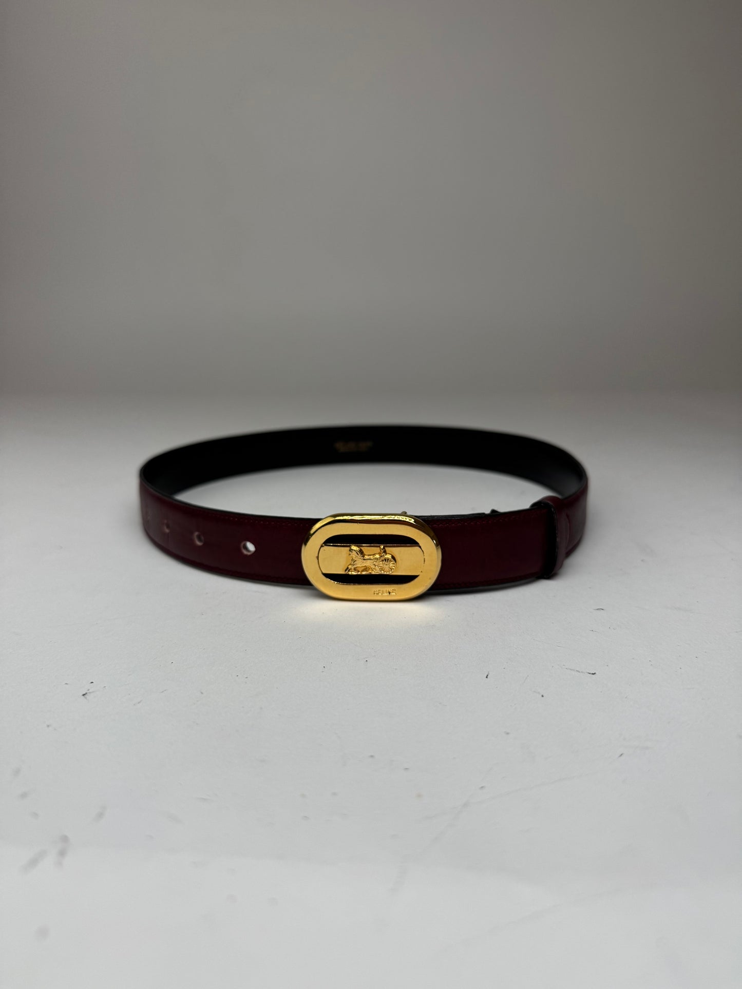 Vintage Celine Leather belt purple