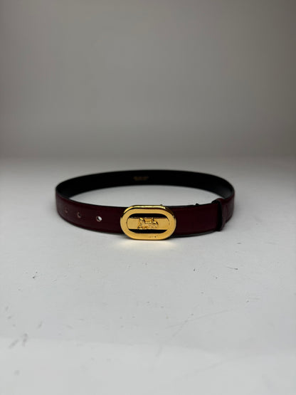 Vintage Celine Leather belt purple