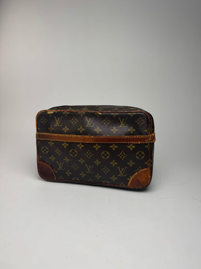 Pochette vintage Louis Vuitton en cuir Monogram marron