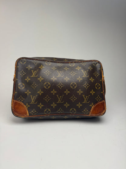 Pochette vintage Louis Vuitton en cuir Monogram marron