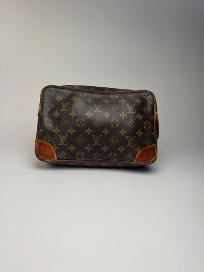 Pochette vintage Louis Vuitton en cuir Monogram marron