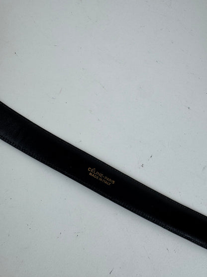 Vintage Celine Leather belt purple
