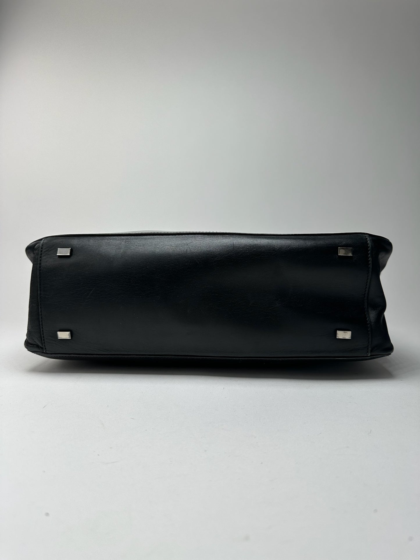 Sac vintage en cuir noir Céline Paris