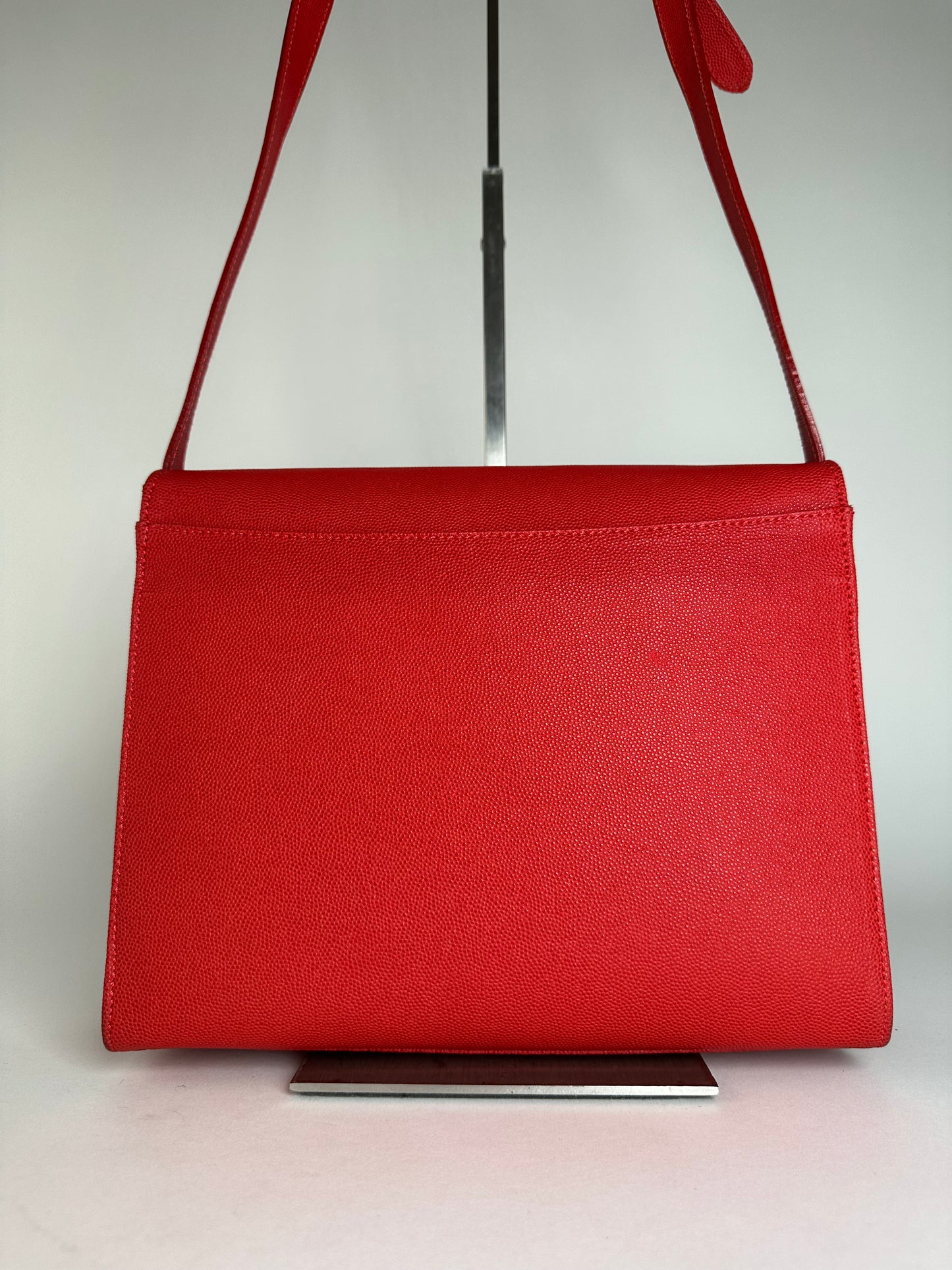 Vintage Givenchy Leather Canvas Multiway Bag Red