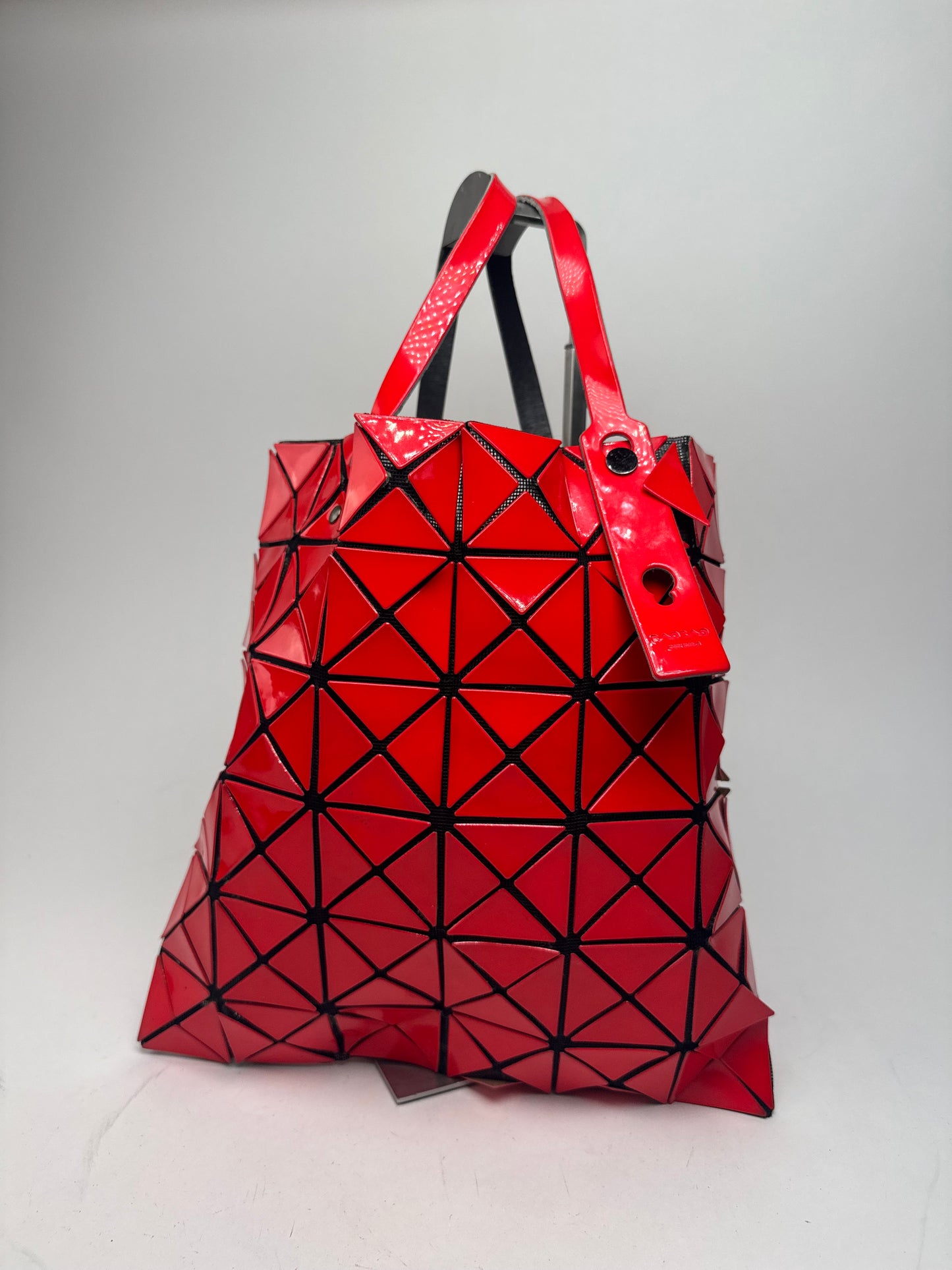 Vintage Issey Miyake Bao Bao Tote Bag red
