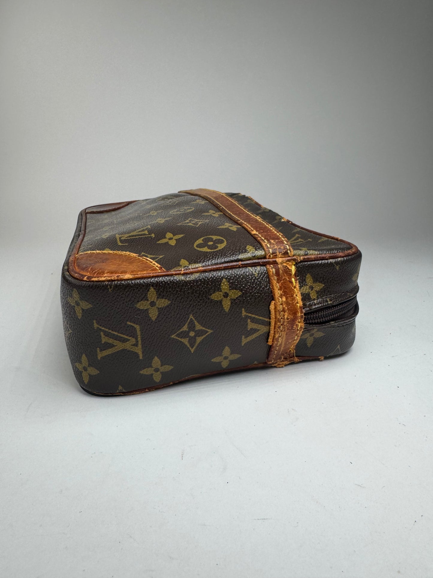 Pochette vintage Louis Vuitton en cuir Monogram marron