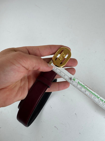 Vintage Celine Leather belt purple