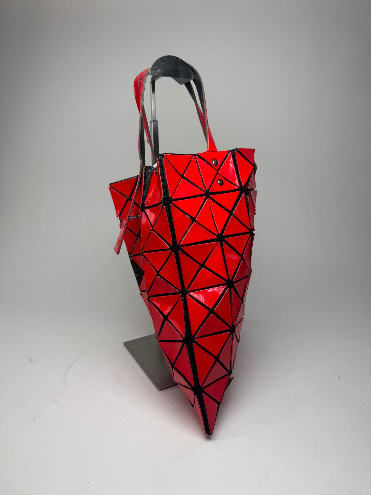 Vintage Issey Miyake Bao Bao Tote Bag red