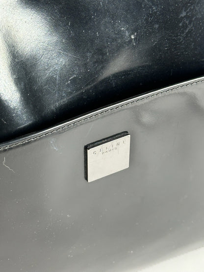 Sac vintage en cuir noir Céline Paris