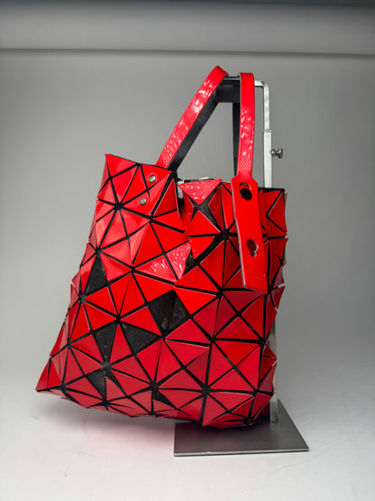 Vintage Issey Miyake Bao Bao Tote Bag red