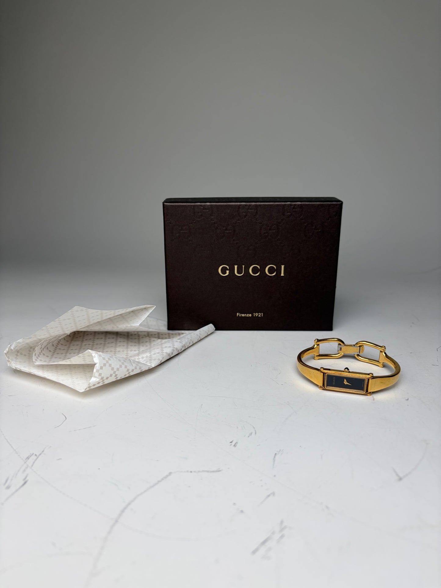 Vintage Gucci Gold-Tone Bracelet Watch Stainless Steel