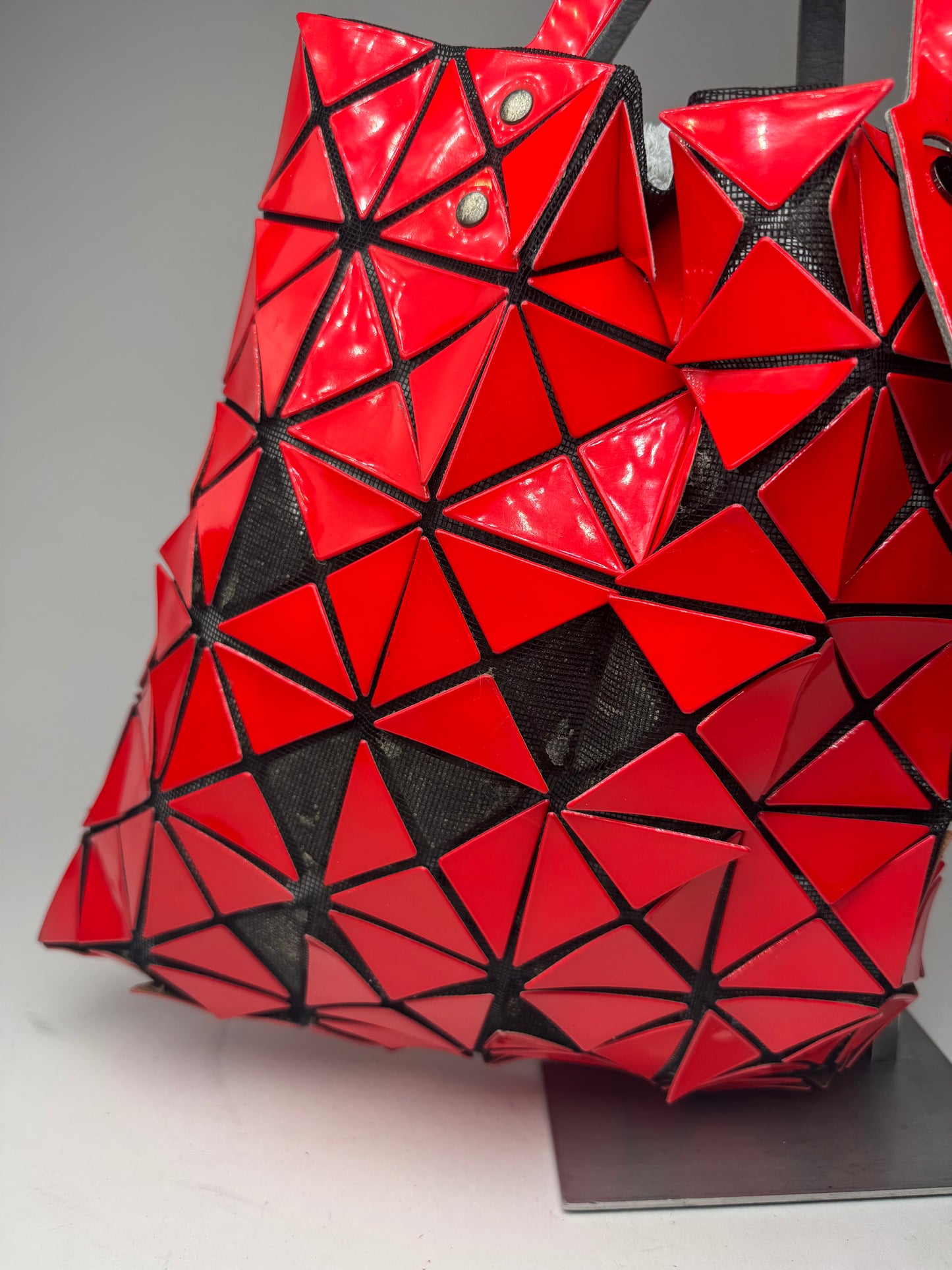 Vintage Issey Miyake Bao Bao Tote Bag red
