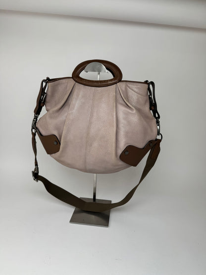 Sac vintage Marni en cuir à 2 voies violet marron