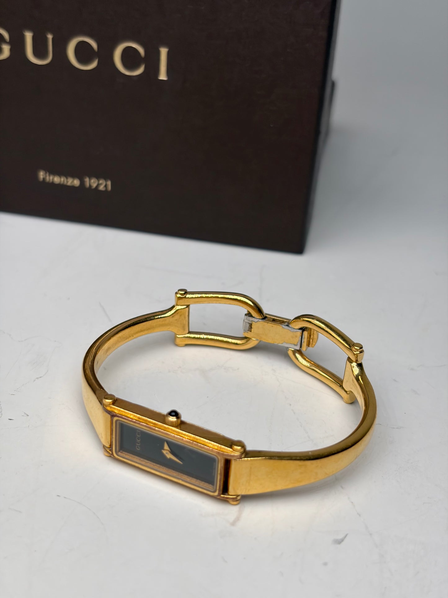 Vintage Gucci Gold-Tone Bracelet Watch Stainless Steel