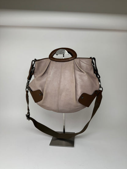 Sac vintage Marni en cuir à 2 voies violet marron